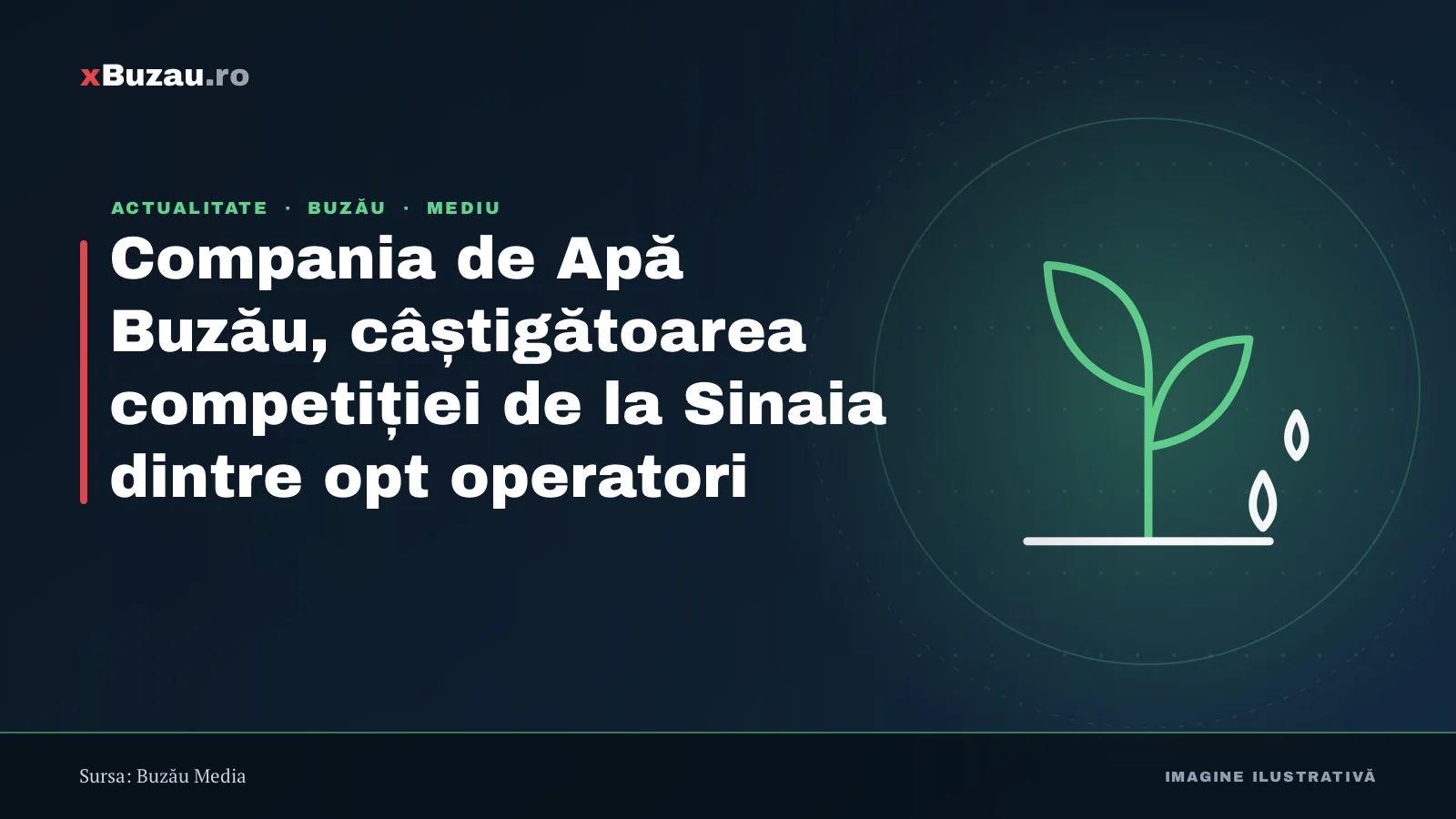 Compania de Apă Buzău, câștigătoarea competiției de la Sinaia dintre opt operatori